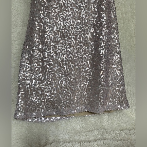 Kontagious Women’s Rose Gold (Nude Bottom)Short Prom Sequins Dress Sz S PreOwned - Picture 4 of 9